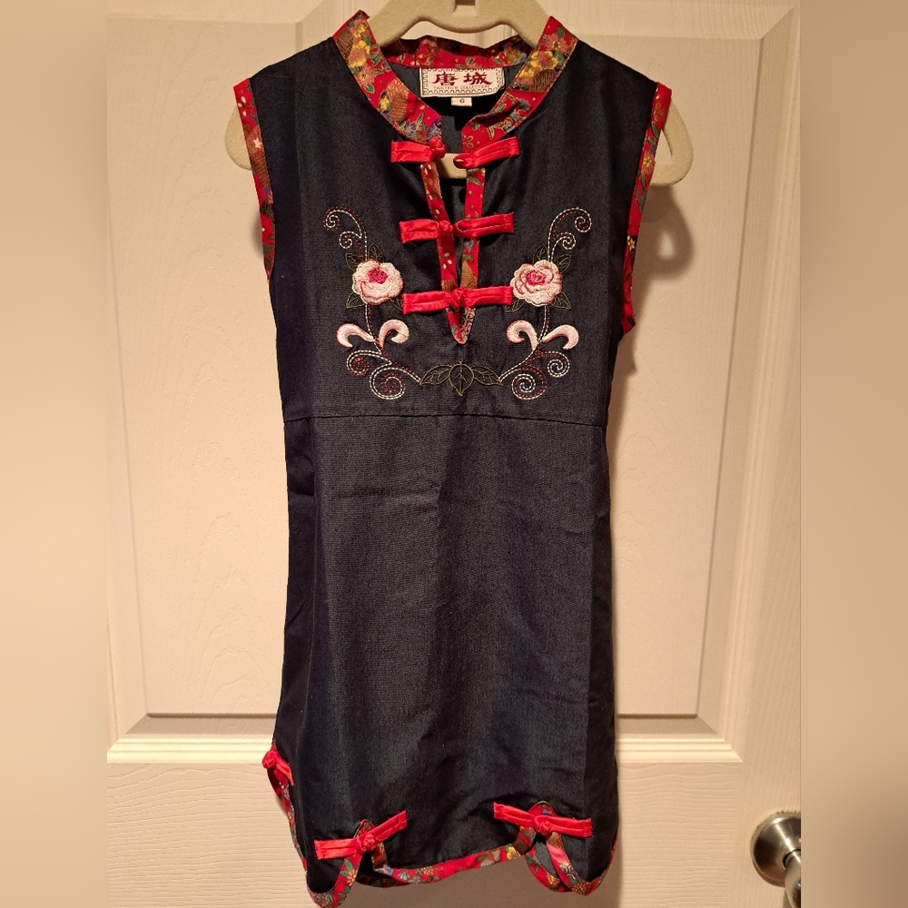 Elegant Floral Embroidered Kids Dress